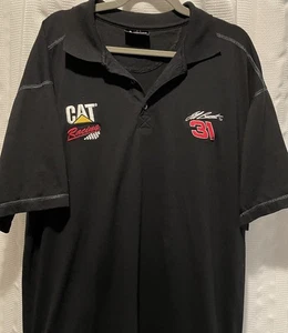 Jeff Burton #31 CAT Racing Black Polo Size XL - Bild 1 von 8