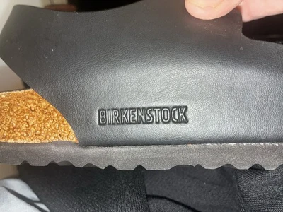 BIRKENSTOCK ARIZONA cuero negro talla 44 hombre talla 11 Foto 1 de 4
