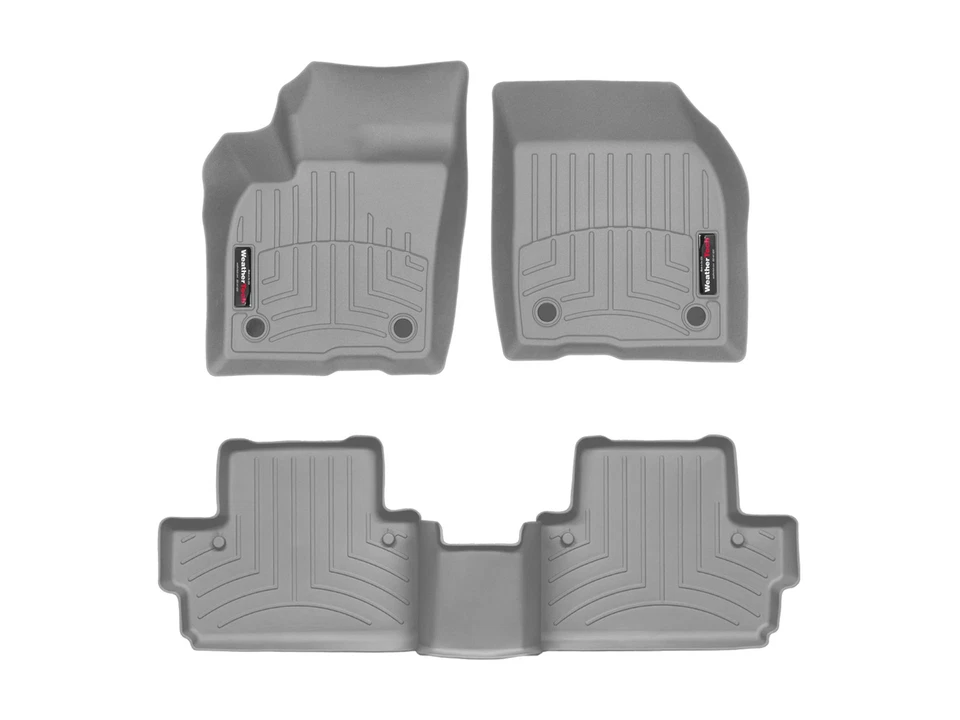 WeatherTech FloorLiner para 2007-2013 Volvo C30 - 1ª e 2ª fileiras, cinza - Imagem 1 de 4