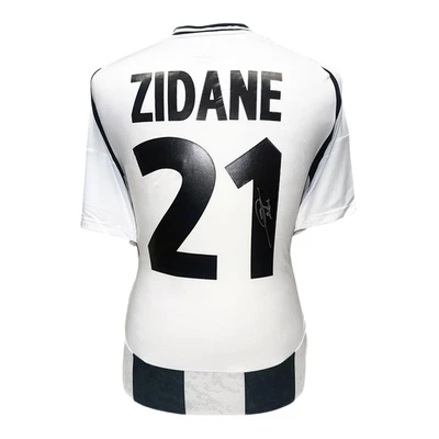 ZINEDINE ZIDANE SIGNED JUVENTUS FOOTBALL SHIRT SEE PROOF EXCLUSIVE TO ALLSTARS - Image 1 of 4