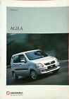 Vauxhall Agila Brochure 2000&#39;