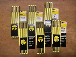 VTG Box of 6 NOS Stanley Wood Green End Extension Folding Rulers 72", Deadstock - Picture 1 of 11