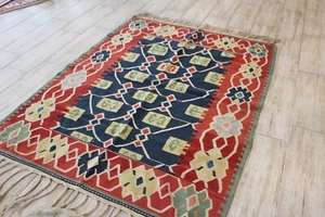 Vintage Handmade Turkish Oushak Kilim - Picture 1 of 6
