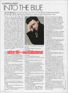JAMES McAVOY 1-Page Magazine ARTICLE 'Into the Blue' ELLE US May 2013 - Picture 1 of 1