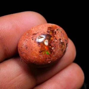 15 CT Rare Natural Mexican Fire Opal Cabochon, Matrix stone, Jewelry making. - Picture 1 of 4
