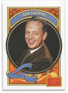 2014 Panini Golden Age Don Knotts #78 White Border Parallel
