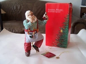 Possible Dreams # 713121 CLOTHTIQUE  FINISHING TOUCH SANTA 1995 w/Box MIB - Picture 1 of 1