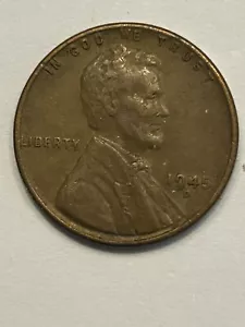 1945 D Wheat Penny Error 9 In Date (262) - Picture 1 of 2