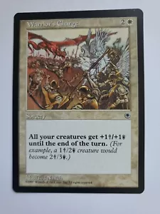 MTG Magic The Gathering Card Warrior's Charge Sorcery White Portal 1997 - Picture 1 of 2