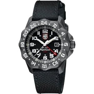 Luminox XA.6421 Men's F-117 Nighthawk Black Dial Quartz Watch - Picture 1 of 7