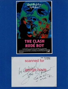 JOE STRUMMER - SIGNED - BRITISH - MUSICIAN - PUNK ROCK - FENDER - THE CLASH - Picture 1 of 1