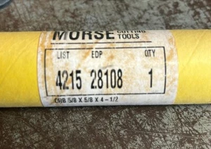 MORSE CUTTING TOOLS 4215 28108 5/8 X 5/8 X 4-1/2 - Picture 1 of 2