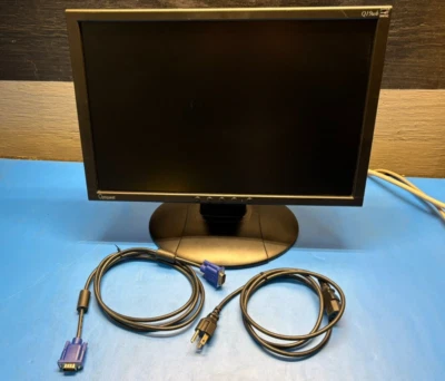 Optiquest Q19WB-2 LCD 19" Monitor VS11578 w/ Power Cord & VGA Cable - Image 1 of 4