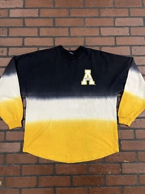 Camiseta deportiva para mujer Appalachian State Mountaineers Ombre manga larga teñida en inmersión Spirit Foto 1 de 4