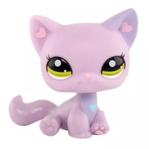 minilpsshop Purple Sitting Short Hair Cat #1994 Rare Figure Bobble Head lps Toys - Picture 1 of 5