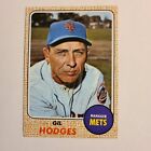 Topps vintage 1968 - #27 Gil Hodges MG, NY Mets, propriétaire original