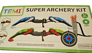 2 Pack Set Kids Archery Bow Arrow Toy Play Outdoor Toys for Kids Ages 3-12 - Picture 1 of 5
