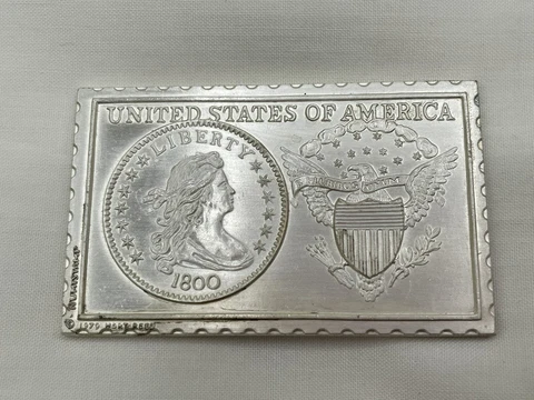 1800 Numistamp, LOWEST #413,  1/2 Half Dime Numistamp Medal,  1979 Mort Reed Cover