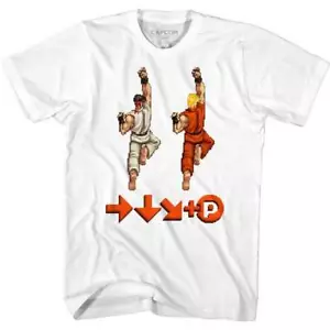 Street Fighter Capcom Videospiel Ryu & Ken Sprite Punch Move Herren T-Shirt - Bild 1 von 5