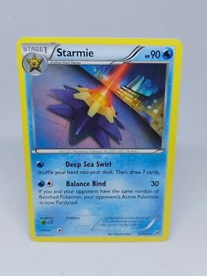 POKEMON CARD NON HOLO STARMIE 30/162 UNCOMMON LP LIGHT PLAY XY BREAKthrough 2015 - Image 1 of 2