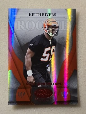 2008 Leaf Certified Materials KEITH RIVERS #176 Rookie RC #/100 New Generation  - Image 1 of 2
