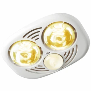 IXL Easy Duct Mirage 3 in 1 Bathroom Tastic 2 x 275W Heat Lamps + Ducted Exhaust - Picture 1 of 6