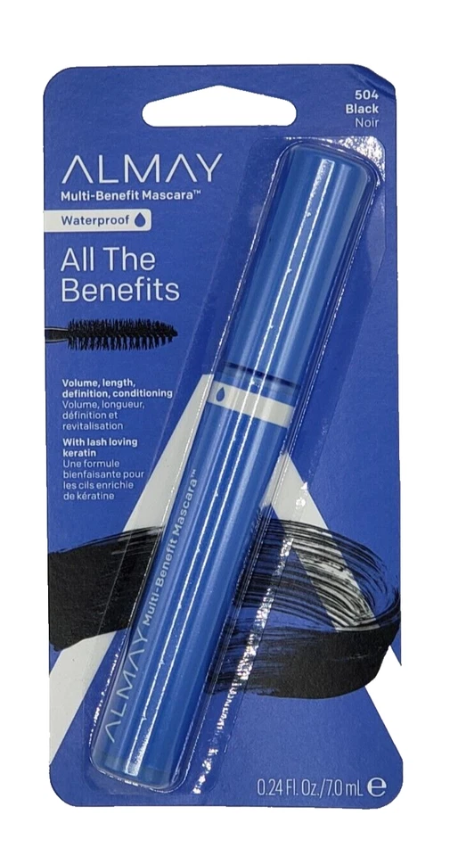 NEW Almay Multi Benefit Mascara VOLUME,LENGHT DEFINITION WATERPROOF 504 BLACK - Image 1 of 1