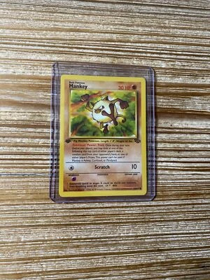 Mankey 55/64 Pokemon Card Jungle 1st Edition Vintage WOTC NM-Mint - Image 1 of 2