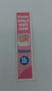 Boiron Homeopathic Healing Wound Medicine Staphysagria 30C 80 Pellet NEW - Picture 1 of 4