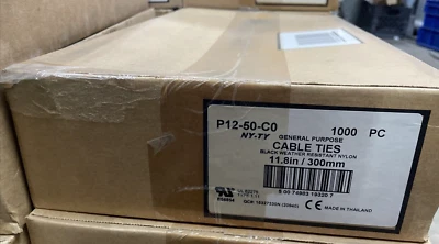 PANDUIT NY-TY GENERAL PURPOSE CABLE TIES P12-50-CO 1000 PC 11.8in / 300mm
