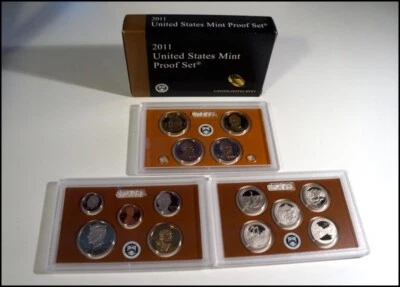 2011-S United State Mint Proof 14 Coin Set Box & COA Uncirculated #K098 - Image 1 of 4
