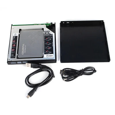 USB 2.0 External Enclosure Case Caddy Kit For 12.7mm SATA DVD ROM Optical Drive - Image 1 of 4