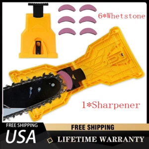 Chainsaw Teeth Sharpener 14-20in Chain Saw Blade Bar Fast Sharpening Stone Tool - Picture 1 of 17
