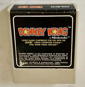 Orig Donkey Kong Atari Sears Video Arcade Game Cartridge 1982 Coleco Nintendo - Picture 1 of 6