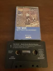 THE WHO - MEATY BEATY BIG AND BOUNCY CASSETTE TAPE - Picture 1 of 2