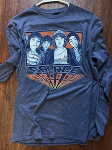 Stranger Things Palace Arcade Blue Long Sleeve Graphic Tee Men's Size Large - Picture 1 of 4