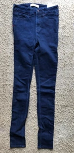 Hollister ~ California  Low Rise Super Skinny dask Blue Denim Jeans - Picture 1 of 4