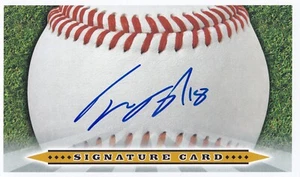 TYRONE TAYLOR SIGNED AUTO'D 3X5 SIGNATURE CARD NEW YORK METS INDEX CARD IC - Picture 1 of 3