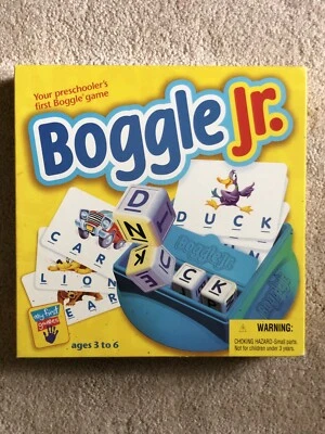 Boggle Jr Preschool Word Spelling Game Complete My First Games 1998 (1card LOST) - Image 1 of 4