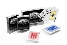Plastic Waterproof Playing Cards 2 Decks by Poker Night Pro Casino Quality  