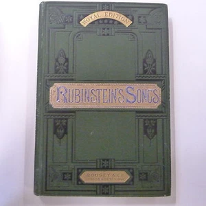 vocal RUBINSTEIN SONTS Royal Edition german/english, W.Stigand C. Bache - Picture 1 of 3
