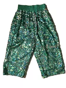 New MARC JACOBS COLLECTION Grn Sequin Cropped Pant sz XS $2500 - Picture 1 of 18