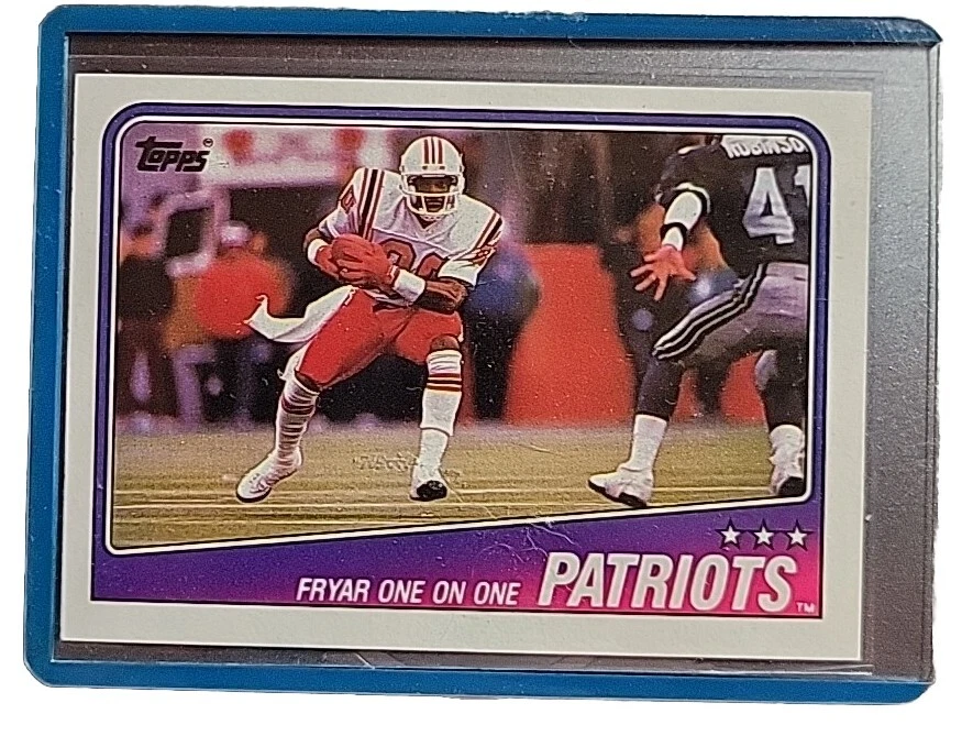 1988 Topps Patriots Team Leaders - Irving Fryar  New England Patriots #175  - Image 1 of 2