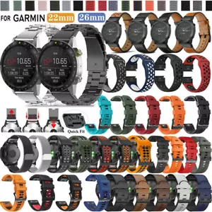 For Garmin Fenix 7/7s/7x 6/6s/6x 5/5x/5s Plus/3 HR Watch Band Strap Replacement - Picture 1 of 151