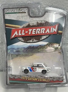 1972 Datsun 510 Rally 1/64 Greenlight Released 2018 White ALL- TERRAIN SERIES - Picture 1 of 9