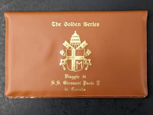 Papst Johannes Paul II., Die Goldene Serie Reise nach Kanada, 12 Hüllen Postkarten Briefmarken - Bild 1 von 16