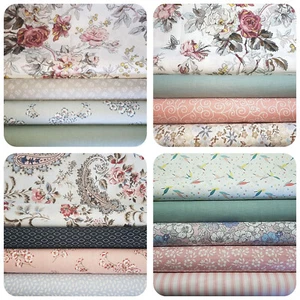 Stoffpaket 4-5  St. 22 x 50 cm Quiltpaket Patchworkstoffe 100% BW Stoffe - Bild 1 von 5