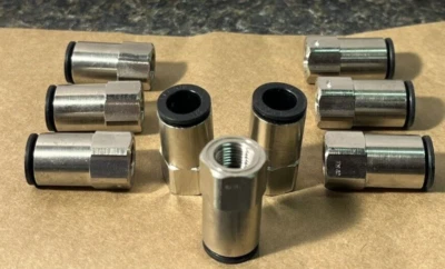 (9 Ct.) Legris 3014 60 11 Straight Female Connector, 3/8 in Tube OD, 1/8 in Pipe - Image 1 of 2