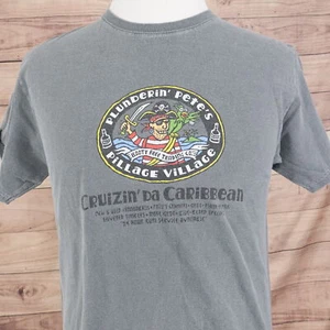 CAMISETA PLUNDERIN PETE'S PILLAGE VILLAGE CRUIZIN DA CARIBBEAN PIRATA TALLA M - Imagen 1 de 7