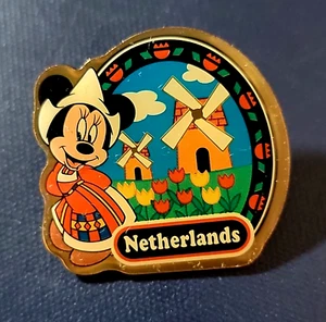 Japan Morinaga Minnie Niederlande Clogs Windmühle Tulpen Japan Disney Meer Pin - Bild 1 von 2